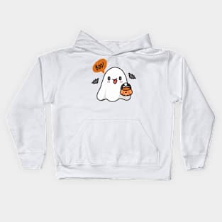 Cute Ghost Halloween Kids Hoodie